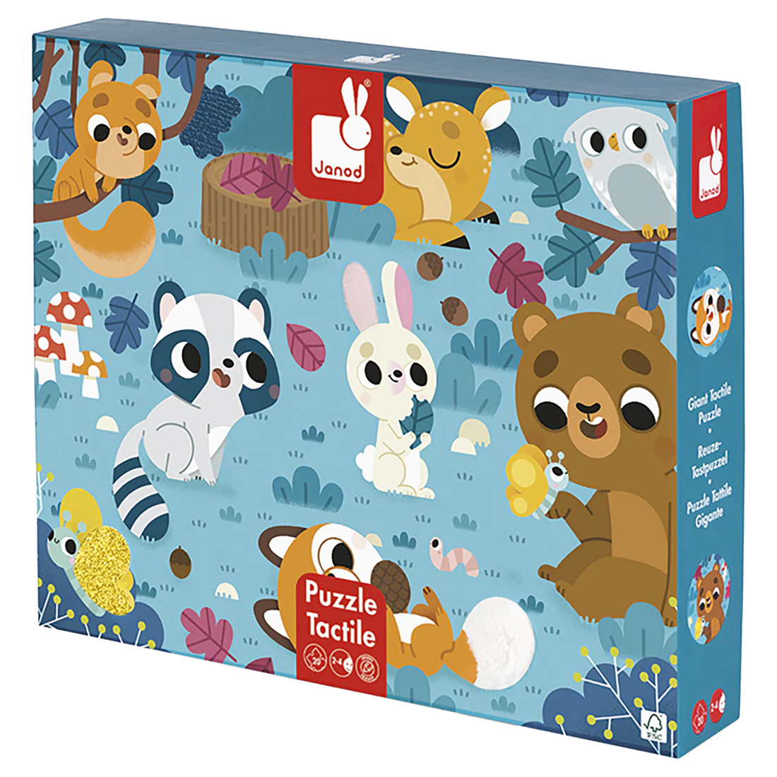 Puzzle tactile & sensoriel | Les animaux de la forêt