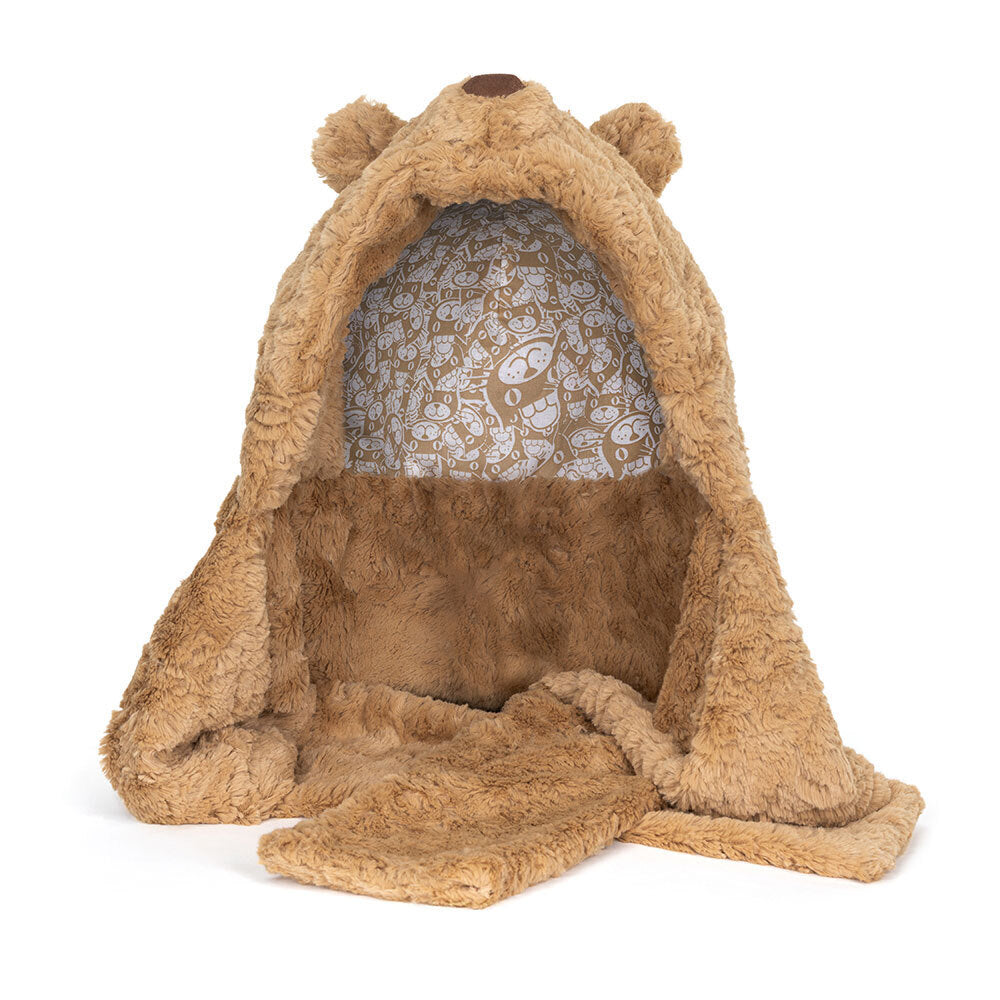Jellycat Plush | Bartholomew Bear Bundlesnug Hooded Scarf