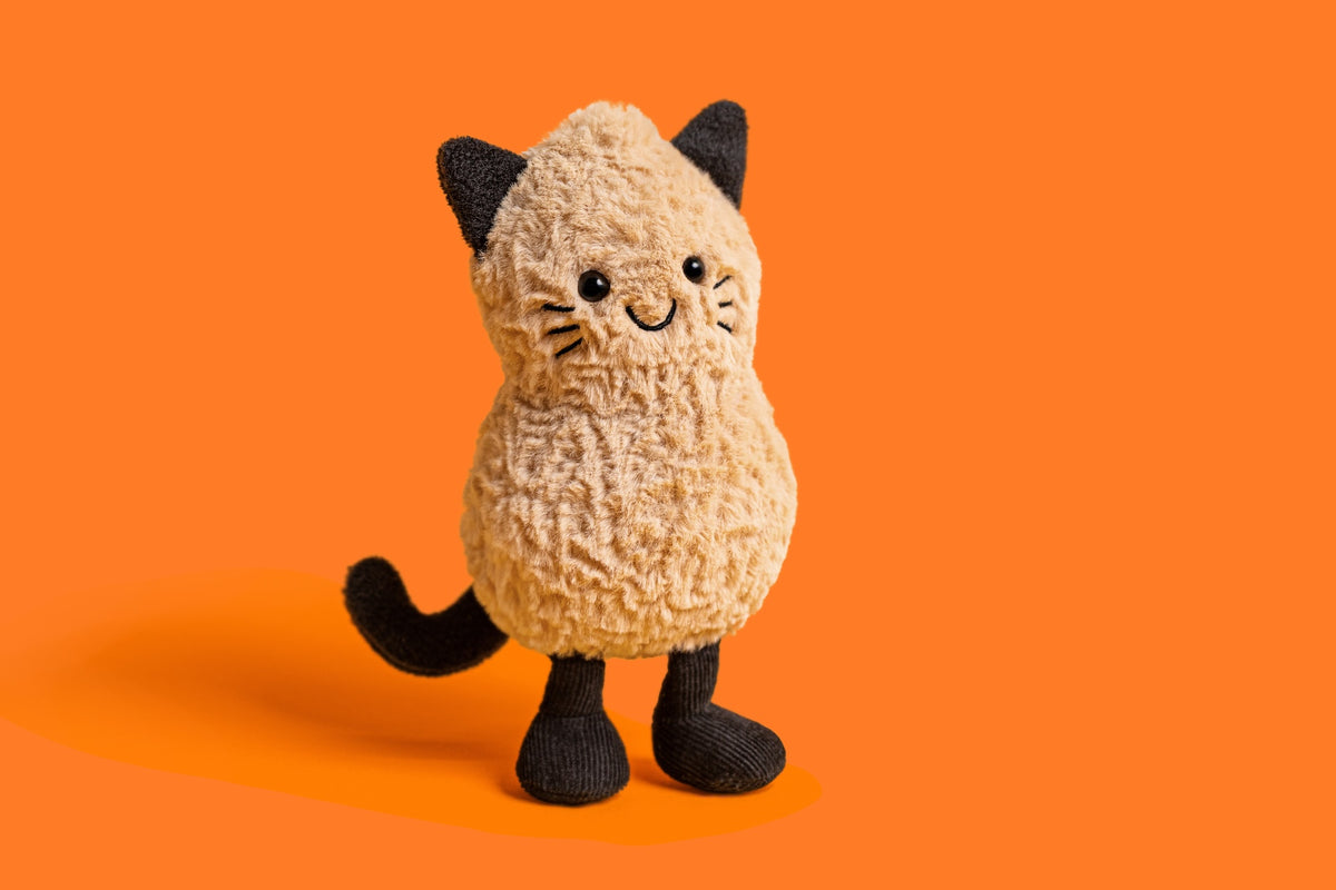 Peluche Jellycat | Arachide amusante en costume de chat