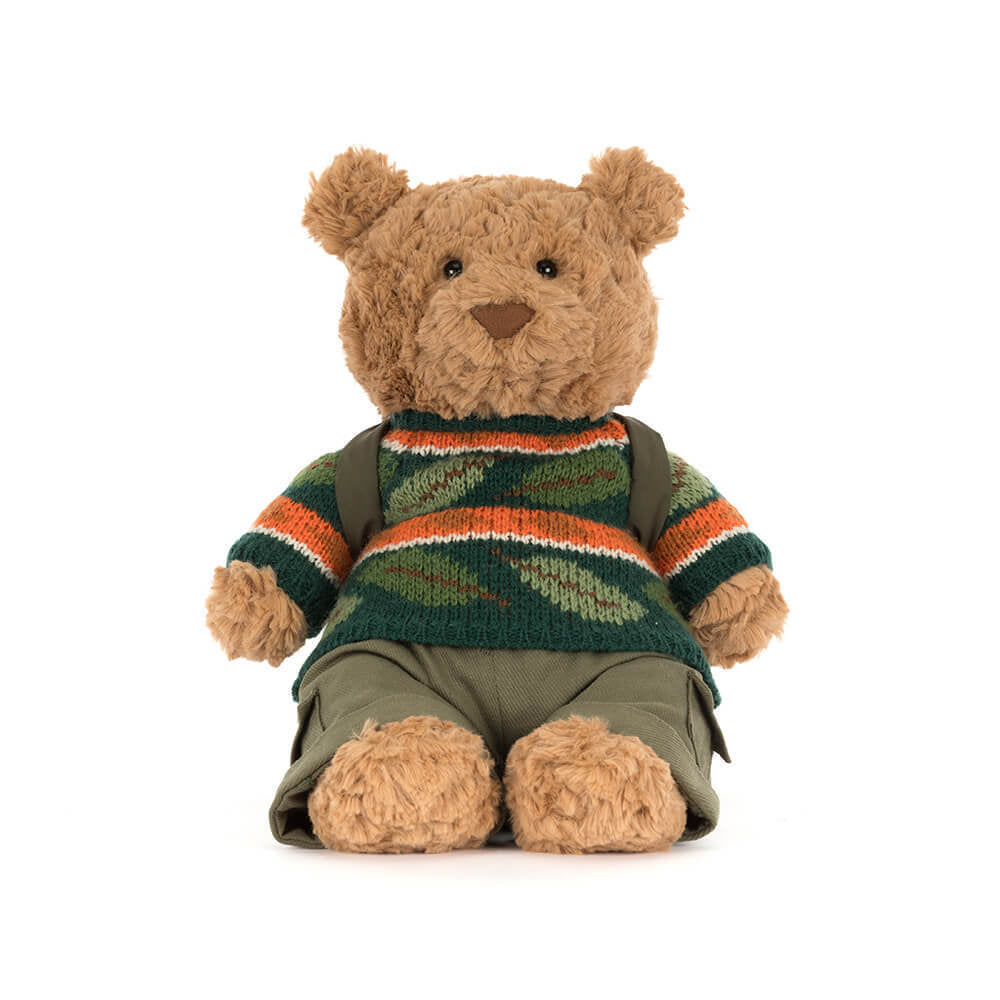 Peluche Jellycat | Ours Bartholomew en habit de randonnée