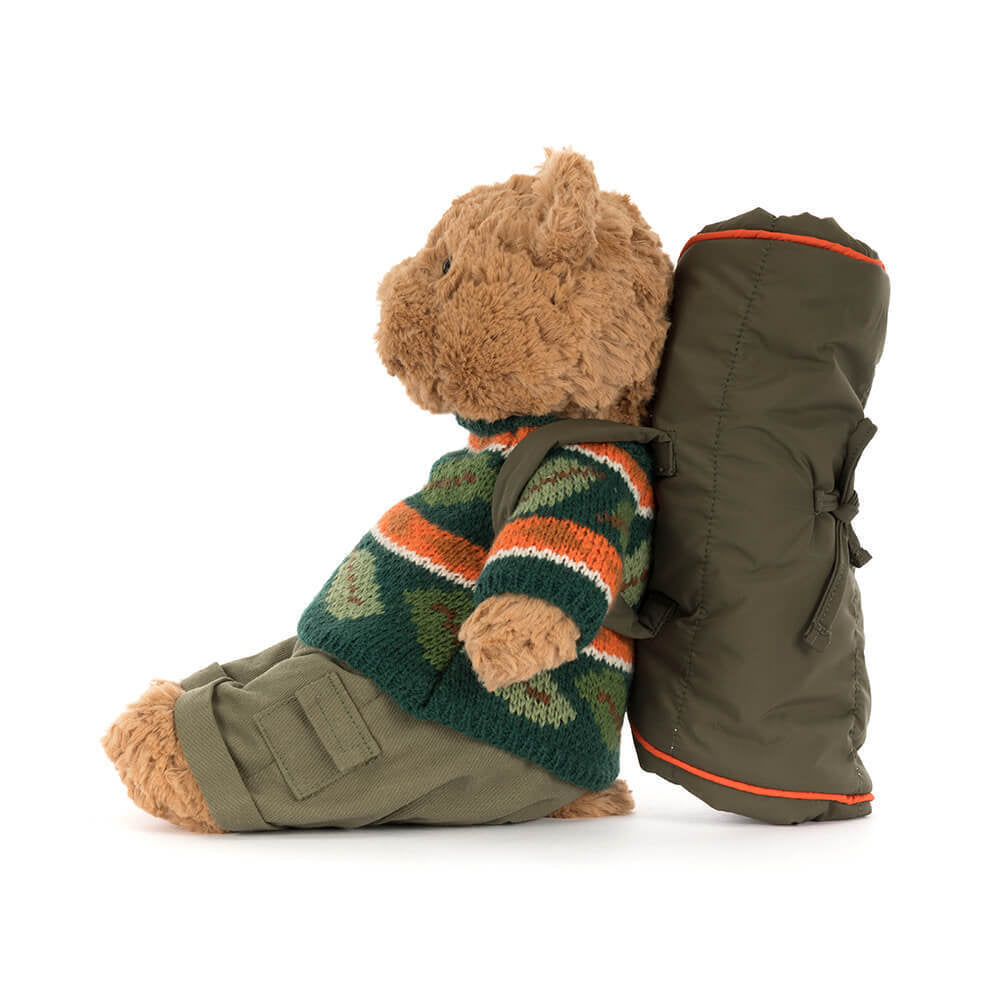 Peluche Jellycat | Ours Bartholomew en habit de randonnée
