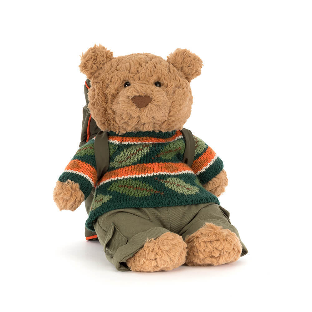 Peluche Jellycat | Ours Bartholomew en habit de randonnée