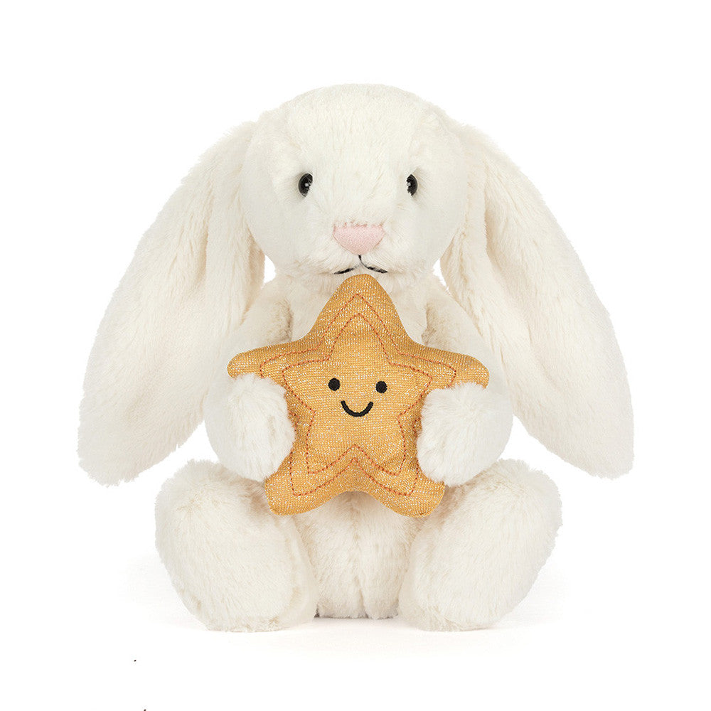 Peluche Jellycat | Lapin crème avec étoile