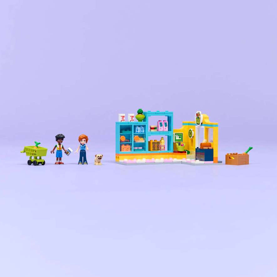 LEGO® Friends Le Dépanneur de Heartlake City avec minipoupées, panier, chariot et accessoires d’épicerie – LEGO® Friends Heartlake City Grocery Store set with mini-dolls, cart and grocery accessories – Olie & co