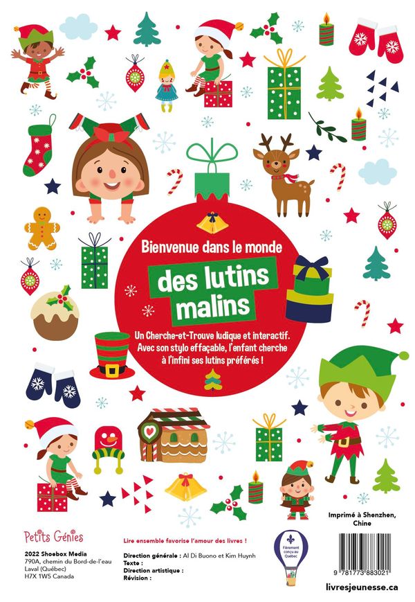 Livre | Cherche et trouve | Les lutins malins