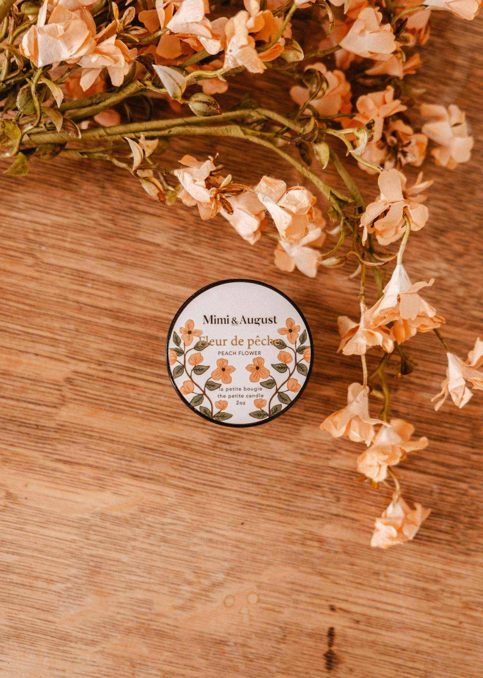 Bougie de soya | Fleur de pêche
