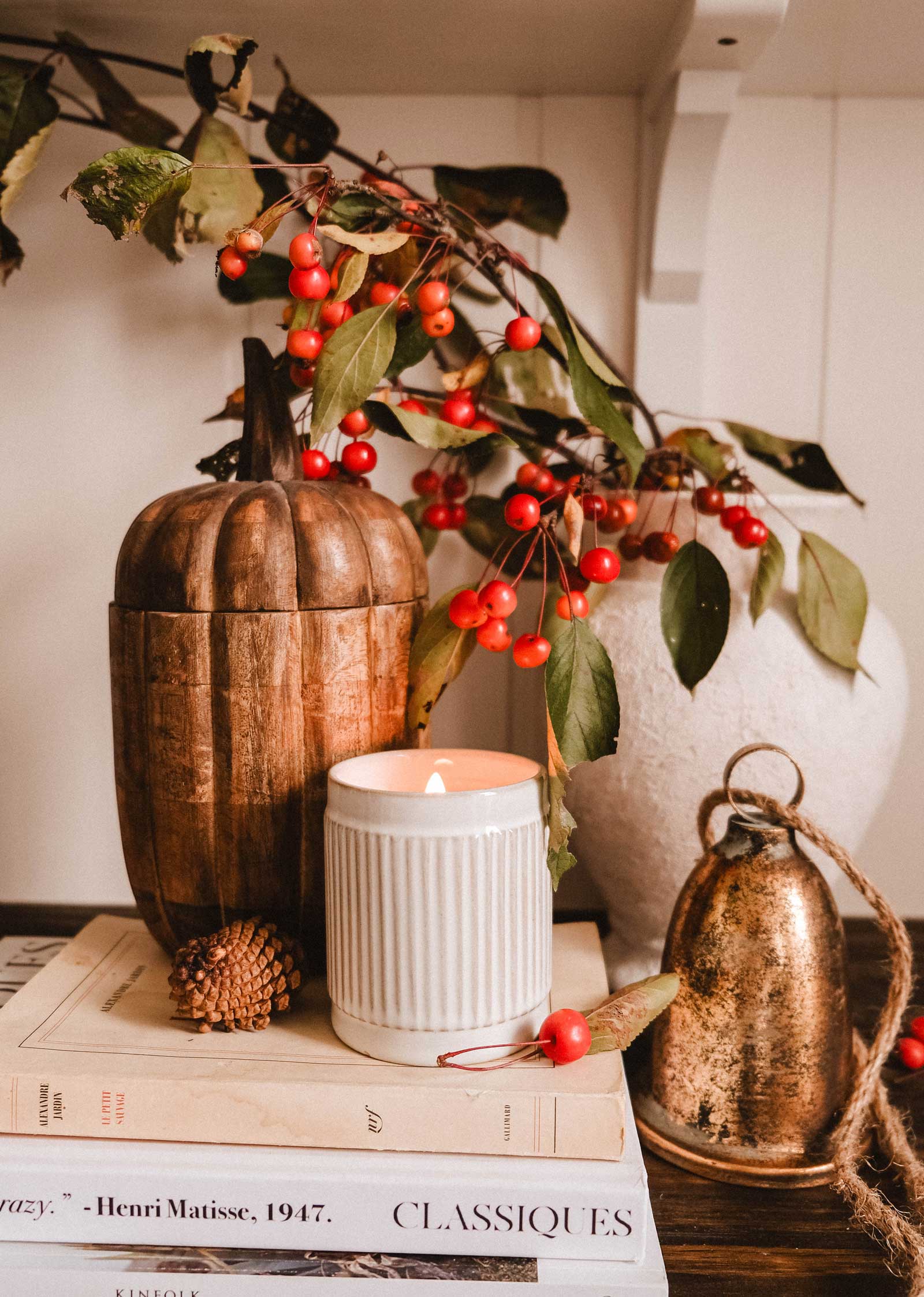 Bougie de Noël | Canneberge épicée 8 oz