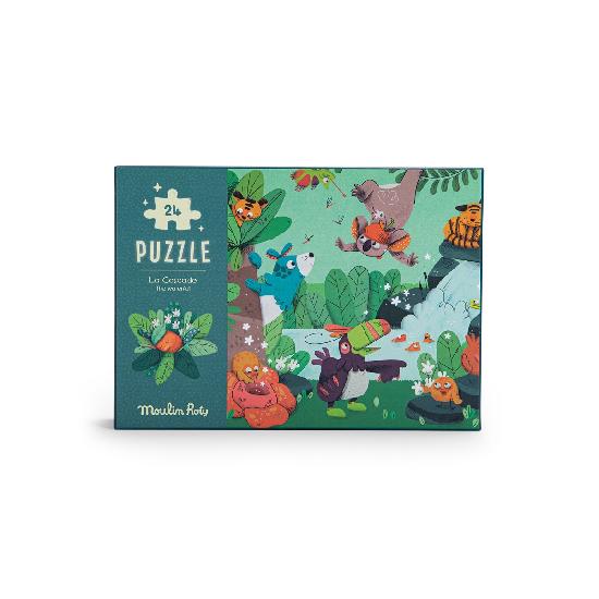 Puzzle phosphorescent | La cascade | Dans la jungle | 24 pcs