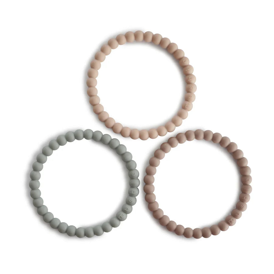 Bracelet de dentition en perles | Sauge sclarée, Toscane & Sable du désert