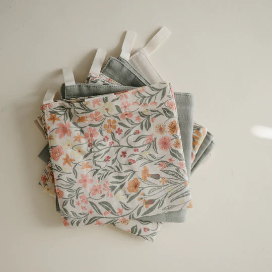 Muslin Washcloths | Pastel Bloom
