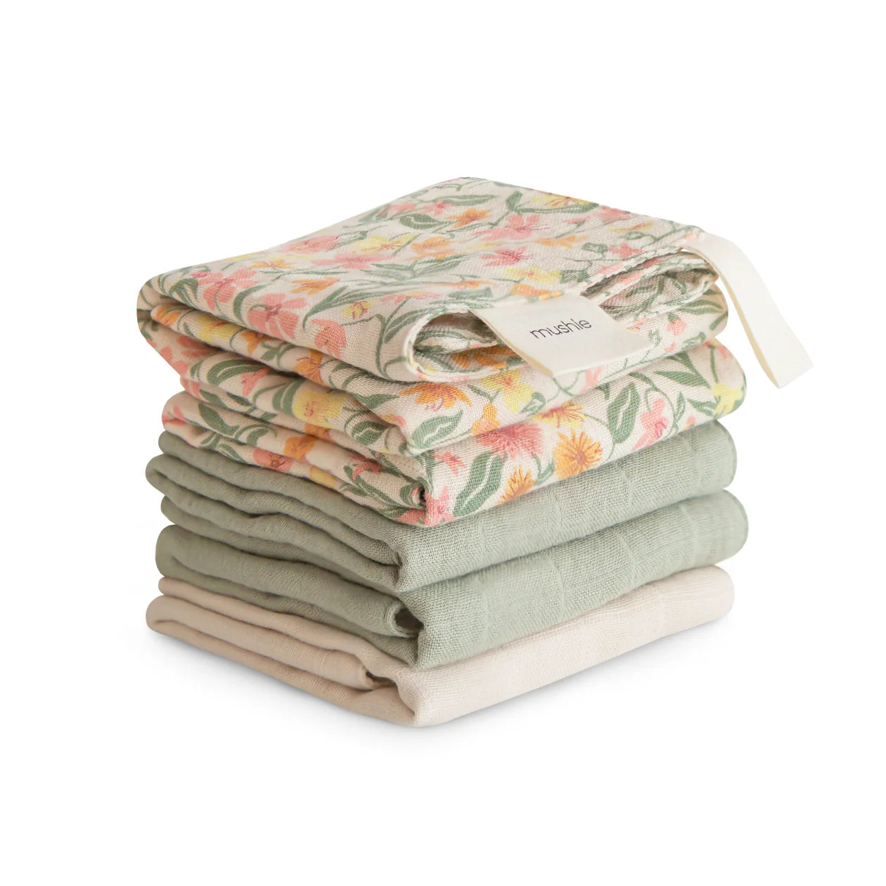 Muslin Washcloths | Pastel Bloom