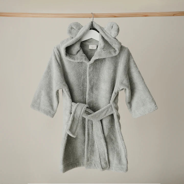 Cotton Bear robe | Moss