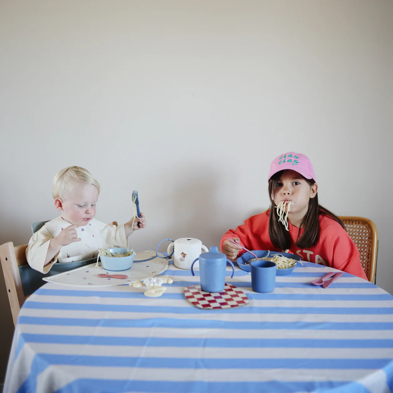 Adjustable Silicone Straps | Alizé Blue & Soft Sand