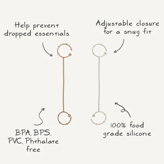 Adjustable Silicone Straps | Cambridge Blue & Soft Sand