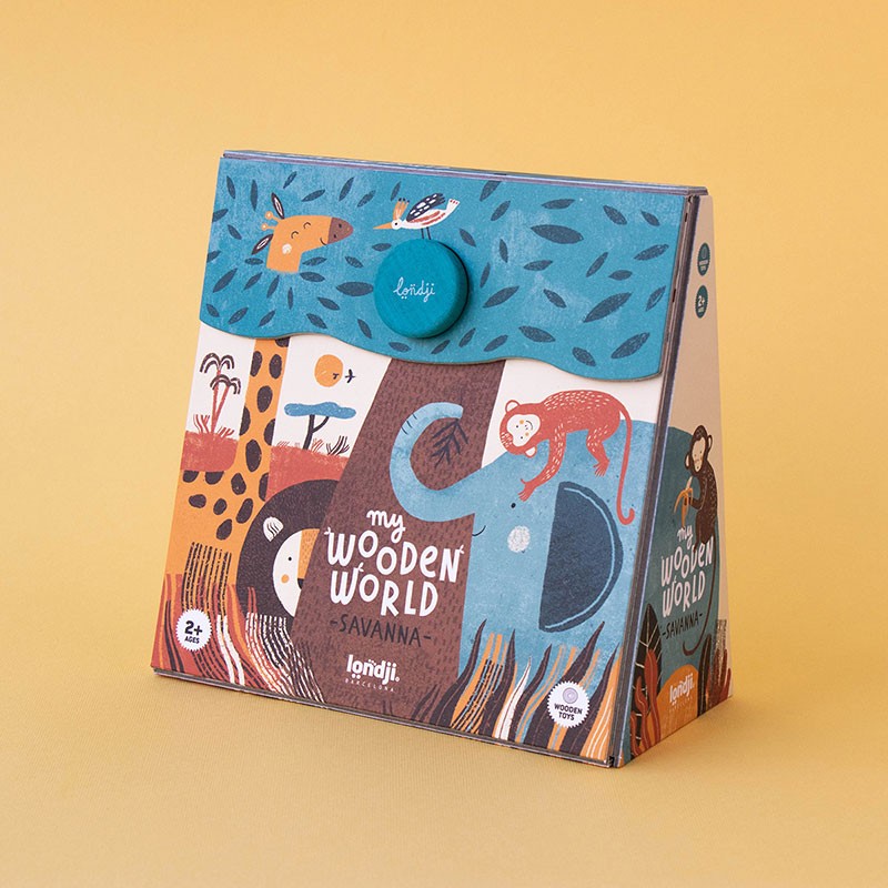 Wooden stacking toy | Wooden world savanna