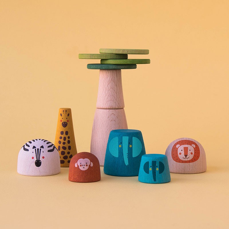 Wooden stacking toy | Wooden world savanna