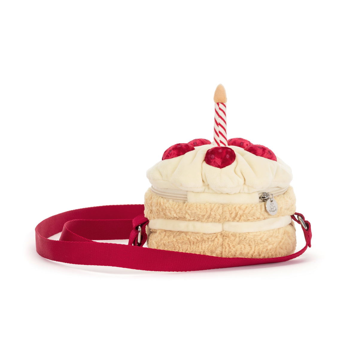 Peluche Jellycat | Sac à bandoulière Gâteau d'anniversaire amusant