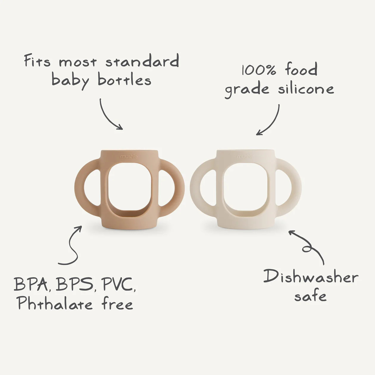 Silicone bottle handles | Natural & Shifting sand