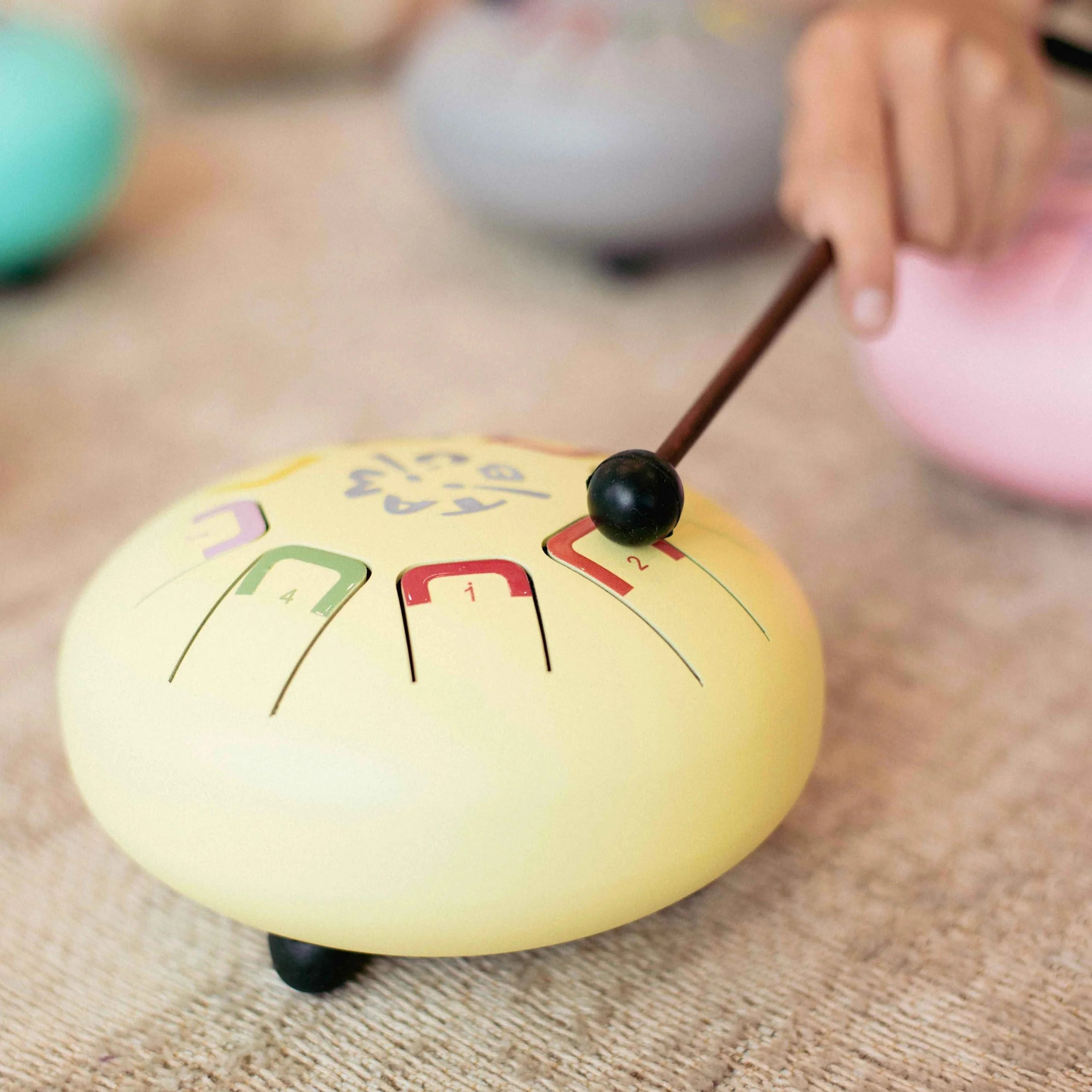 Tambour à languettes | Tambú 6" | Jaune doux