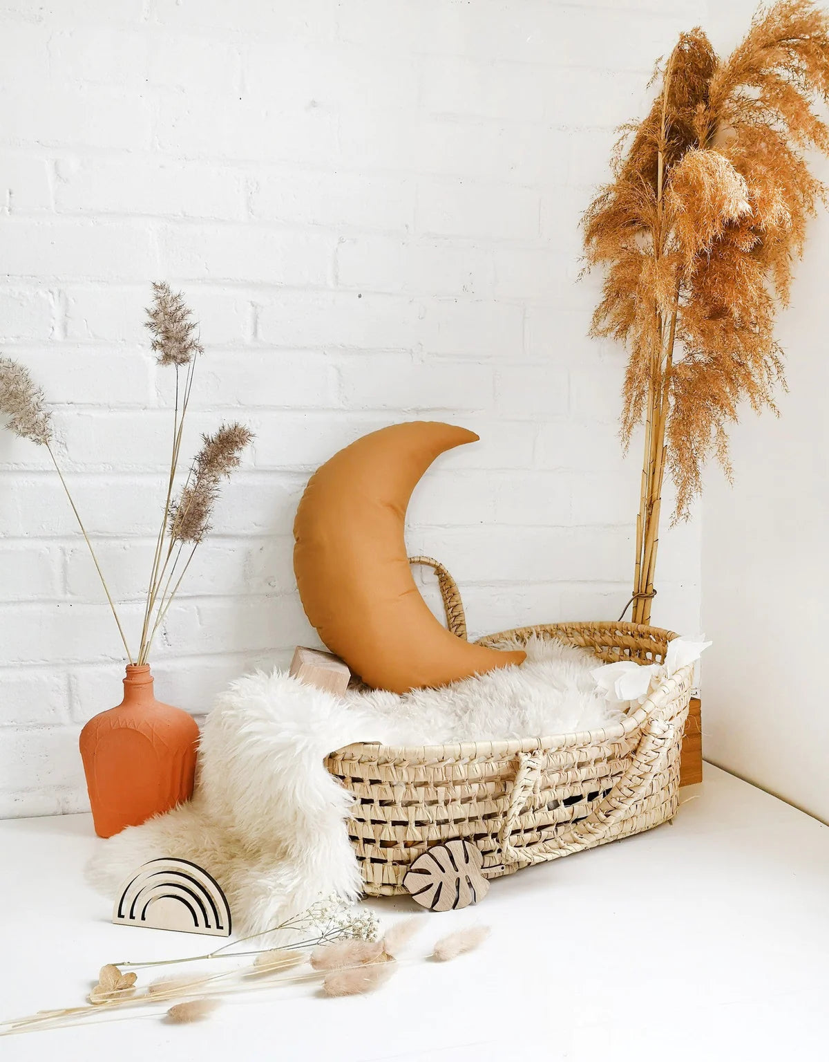 Coussin lune | Ocre